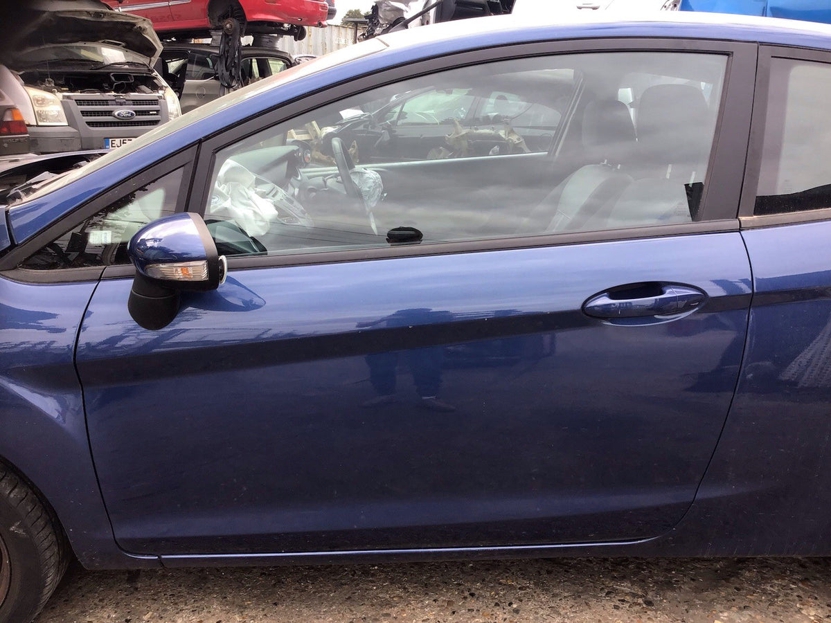FORD FIESTA MK7 PASSENGER SIDE DOOR OCEAN BLUE METALLIC  3 DOOR MODEL 2008 20172