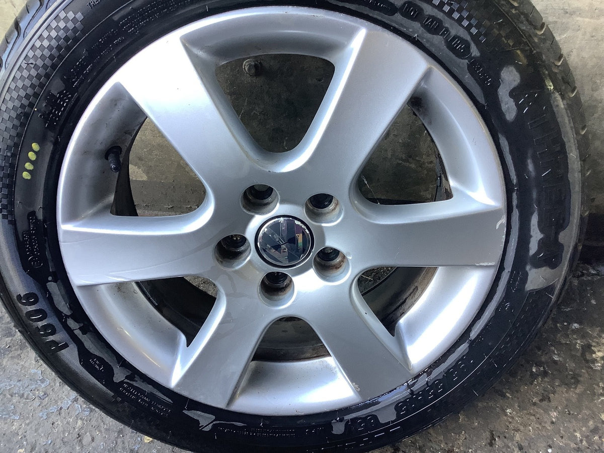 VOLKSWAGEN POLO 9N3 ALLOY WHEEL 15'' 6Q0601025R WITH TYRE 195X55X15 2005 20092