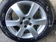 VOLKSWAGEN POLO 9N3 ALLOY WHEEL 15'' 6Q0601025R WITH TYRE 195X55X15 2005 20092