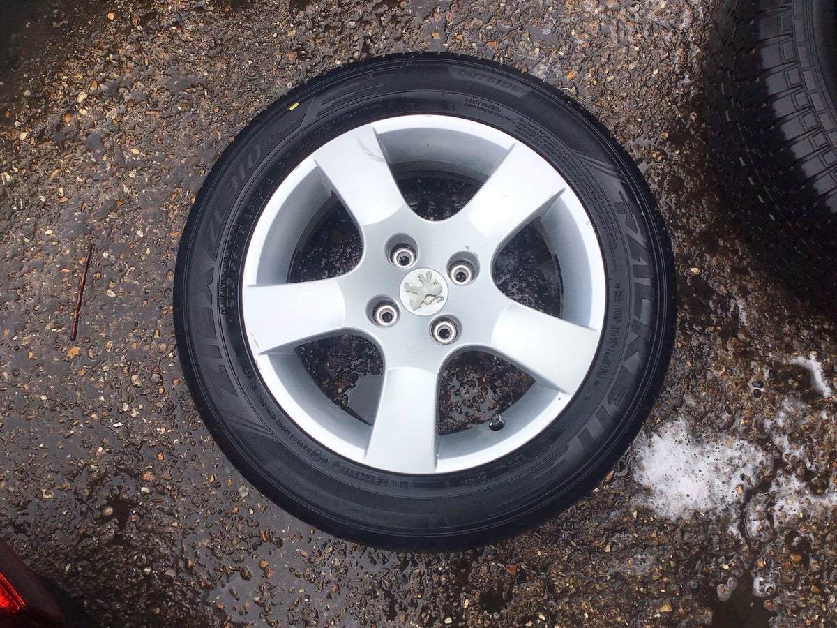 PEUGEOT 207 ALLOY WHEEL 15'' 9686100080 TYRE 205X55X15 2006 20120