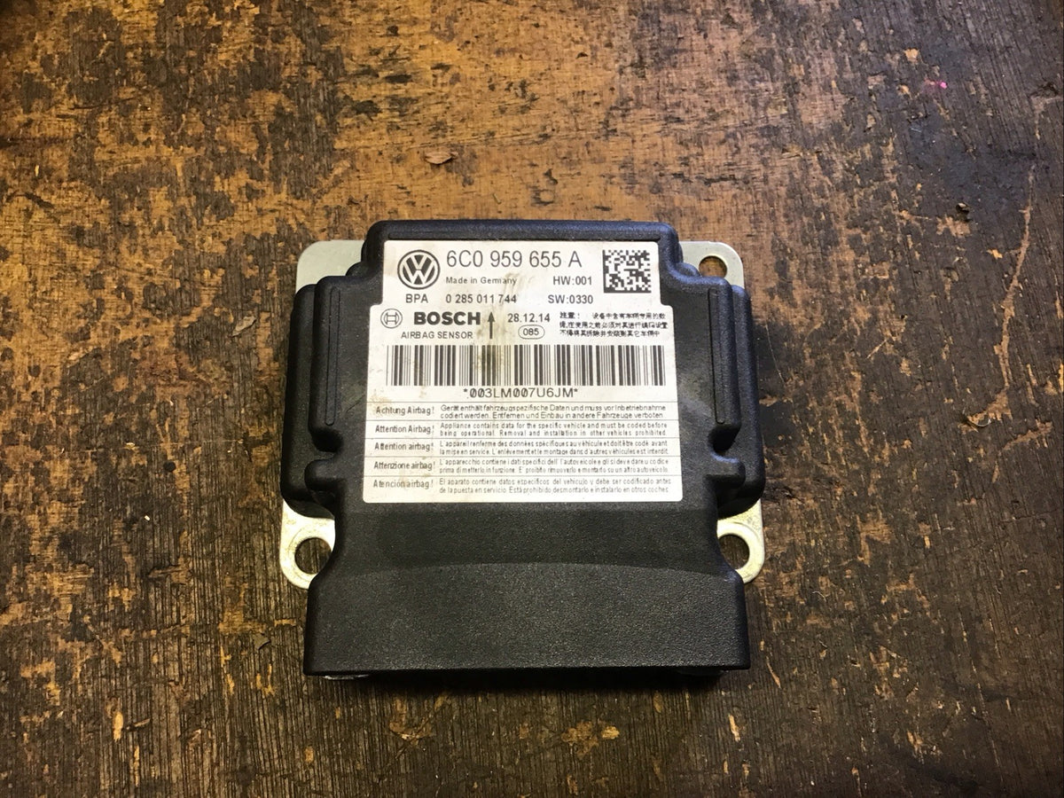 VOLKSWAGEN POLO 6C AIRBAG CONTROL MODULE ECU 6C0959655A 2014 20170