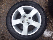 PEUGEOT 207 ALLOY WHEEL 15'' 9686100080 TYRE 205X55X15 2006 20124