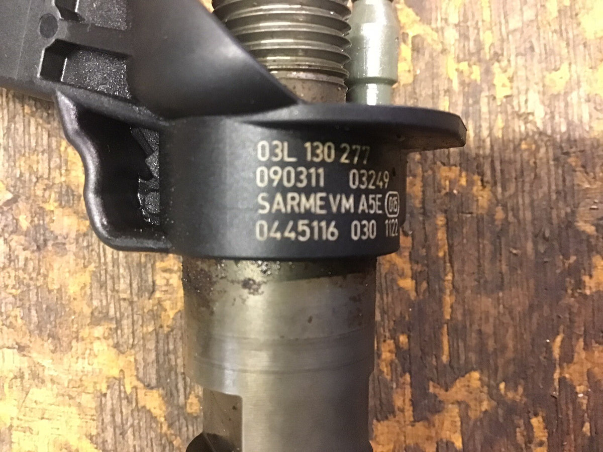 VOLKSWAGEN AUDI 2.0 TDI DIESEL FUEL INJECTOR 03L130277 0445116030 2009 20124
