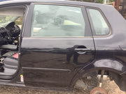 VOLKSWAGEN POLO 9N3 PASSENGERS SIDE N/S REAR DOOR BLACK PEARL LC9X 2002 20084