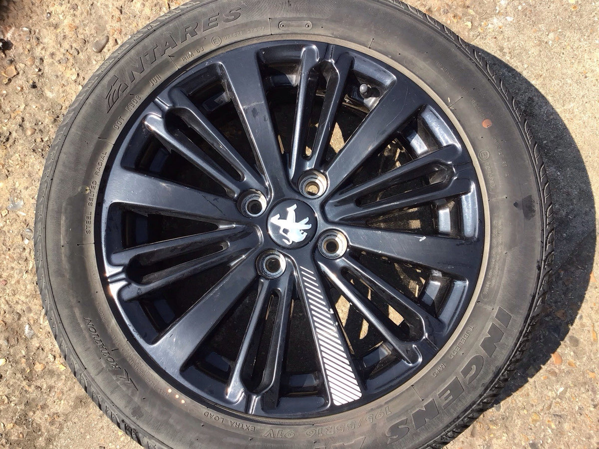 PEUGEOT 208 ALLOY WHEEL 16'' 9808137577 TYRE 195X55X15  2012 20192