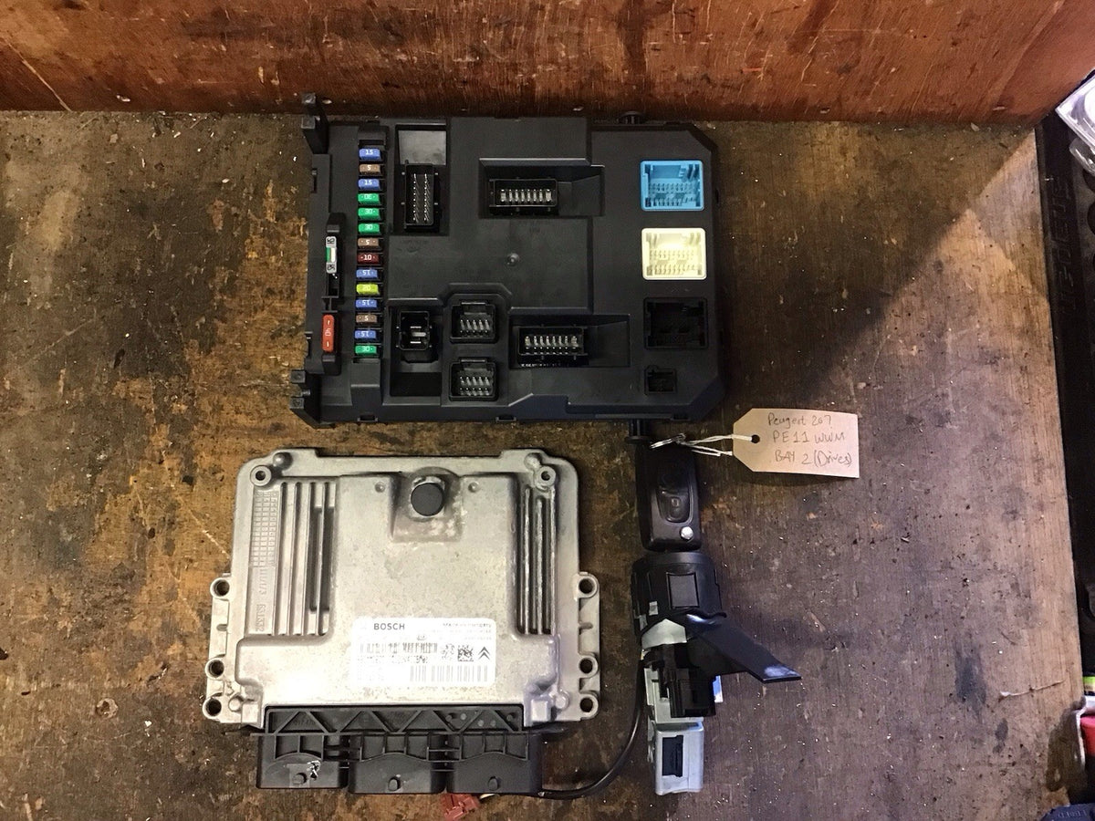 PEUGEOT 207 1.4 HDI ECU KIT 9674254080  BOSCH 0281105849 DIESEL  8HR 2009 20121