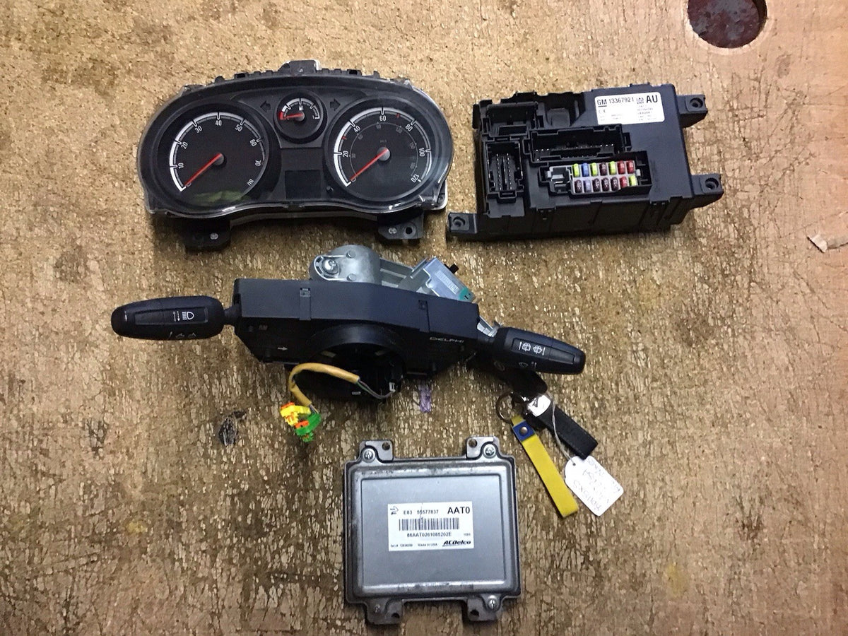 VAUXHALL CORSA D 1.2 PETROL ECU KIT 55577837 AAT0 A12XER 2010 201410