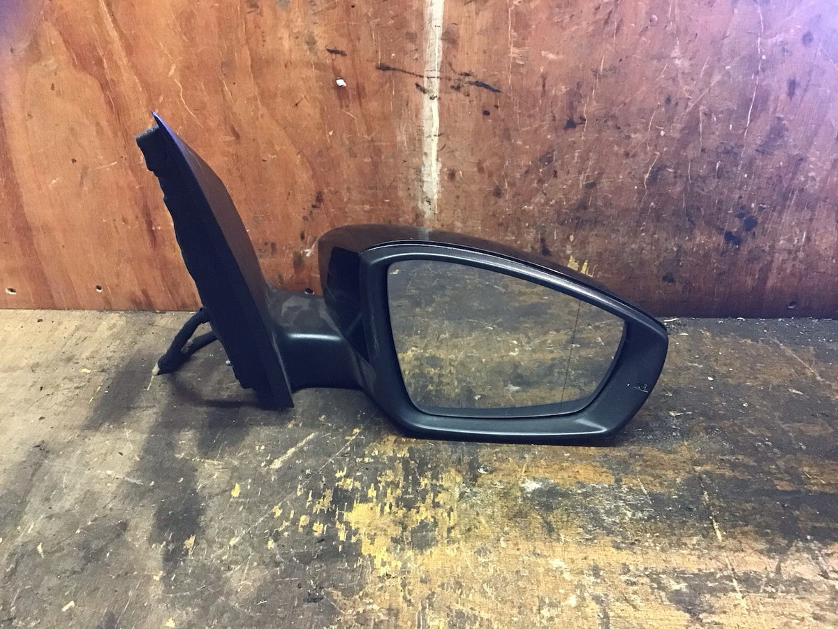 VOLKSWAGEN POLO 6R DRIVERS SIDE O/S WING MIRROR BLACK PEARL LC9X  2009 20176