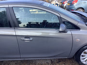 CORSA E DRIVERS SIDE FRONT DOOR N/S PEPPERDUST METALLIC Z40W 5 DOOR 15 20192