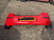 TOYOTA YARIS MK2 REAR BUMPER IN SUPER RED PAINT CODE 3P0 NEEDS PAINT 2006 20092