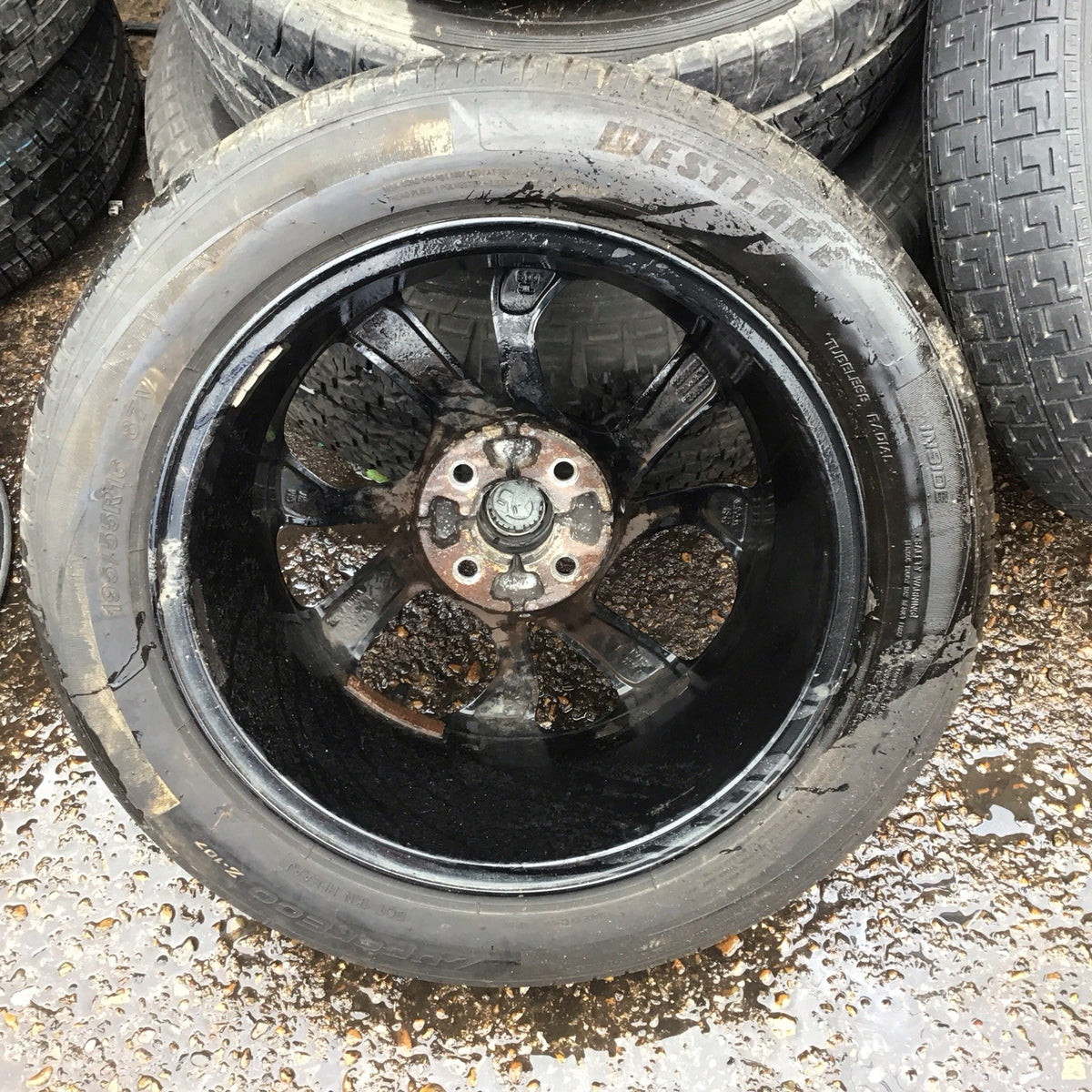 VAUXHALL CORSA D ALLOY WHEEL 16'' AND TYRE 195X55X16 2006 20147