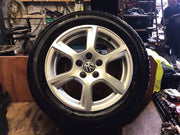 VOLKSWAGEN POLO 6R  ALLOY WHEEL 15" 6R0601025C  TYRE 195X55X15 2009 20171