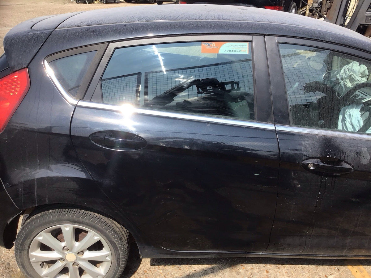 FORD FIESTA MK7 DRIVER'S SIDE O/S REAR DOOR IN PANTHER BLACK 2008 20171