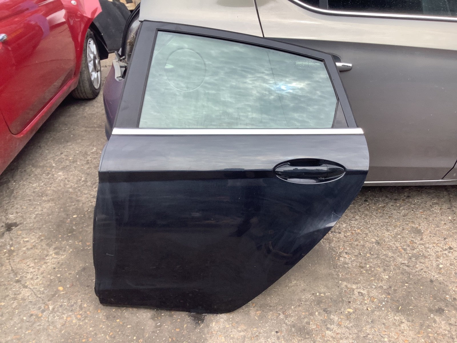FORD FIESTA MK7 PASSENGER'S SIDE N/S REAR  DOOR IN PANTHER BLACK 2008 20171