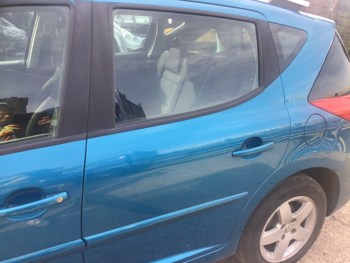 PEUGEOT 207 ESTATE PASSENGER'S SIDE N/S REAR DOOR NEYSHA BLUE KMU 2006 20134