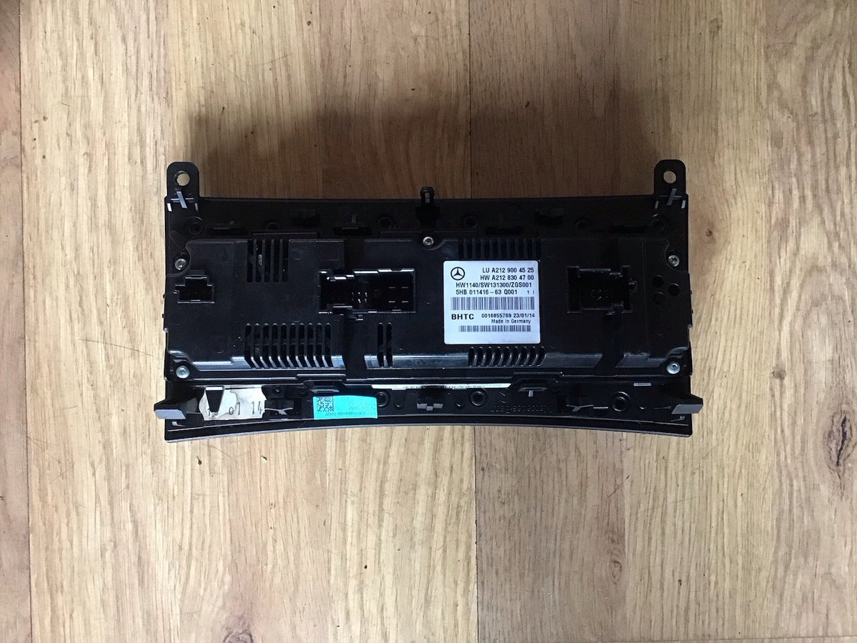 MERCEDES E CLASS W212 HEATER CLIMATE CONTROL UNIT SWITCH A2129004525 2009 20163