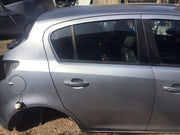 VAUXHALL CORSA D DRIVERS SIDE O/S REAR DOOR IN SILVER LAKE 5 DOOR 2006 20142