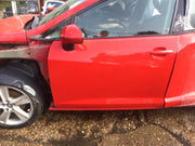 SEAT IBIZA 6J PASSENGER'S SIDE N/S FRONT DOOR EMOCION RED LS3H 5 DOOR 2008 20175
