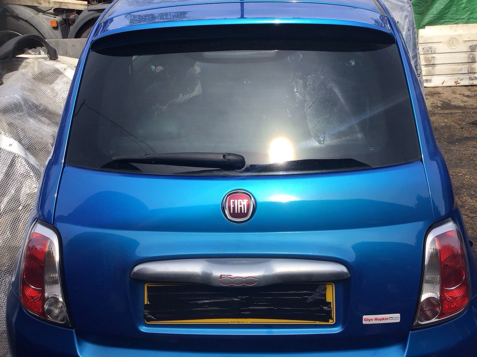 FIAT 500 TAILGATE IN BLUE ITALIA / ELECTRONICA METALLIC 425C 2009 20161