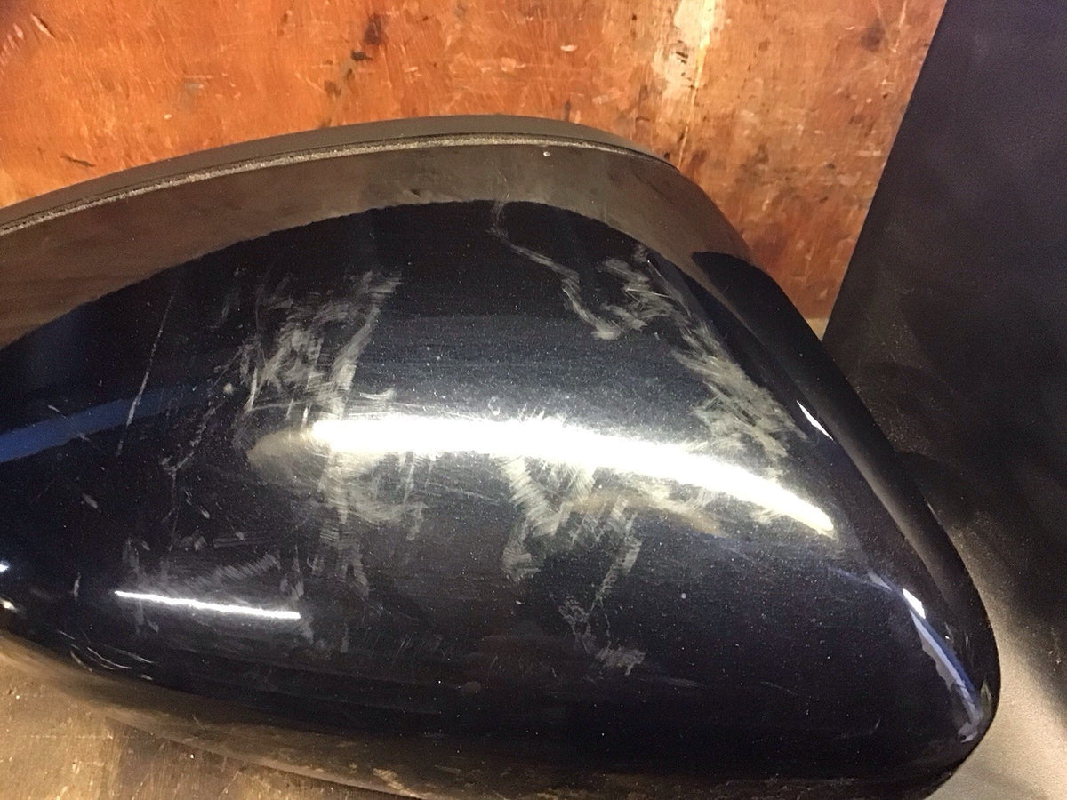 VOLKSWAGEN POLO 6R DRIVERS SIDE O/S WING MIRROR BLACK PEARL LC9X  2009 20174