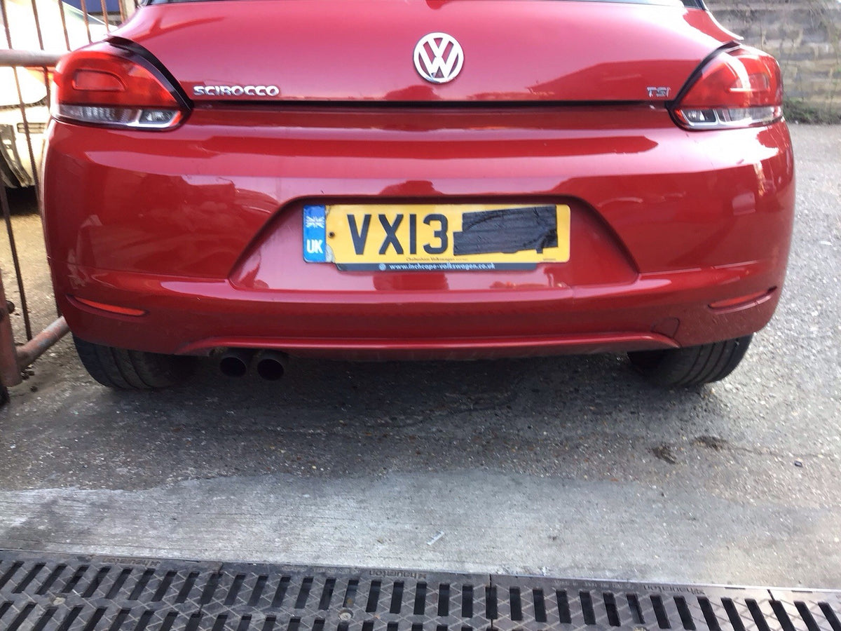 VOLKSWAGEN SCIROCCO REAR BUMPER RED PAINT CODE LA3H 2008 20135