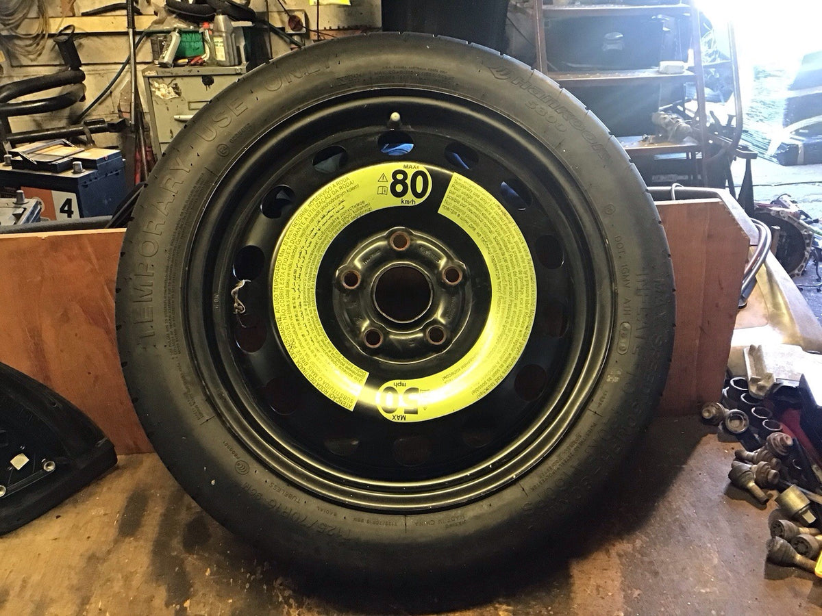 VOLKSWAGEN GOLF MK7 SPARE WHEEL 16'' STEEL RIM TYRE 125X70X16 2160927 2009 20201