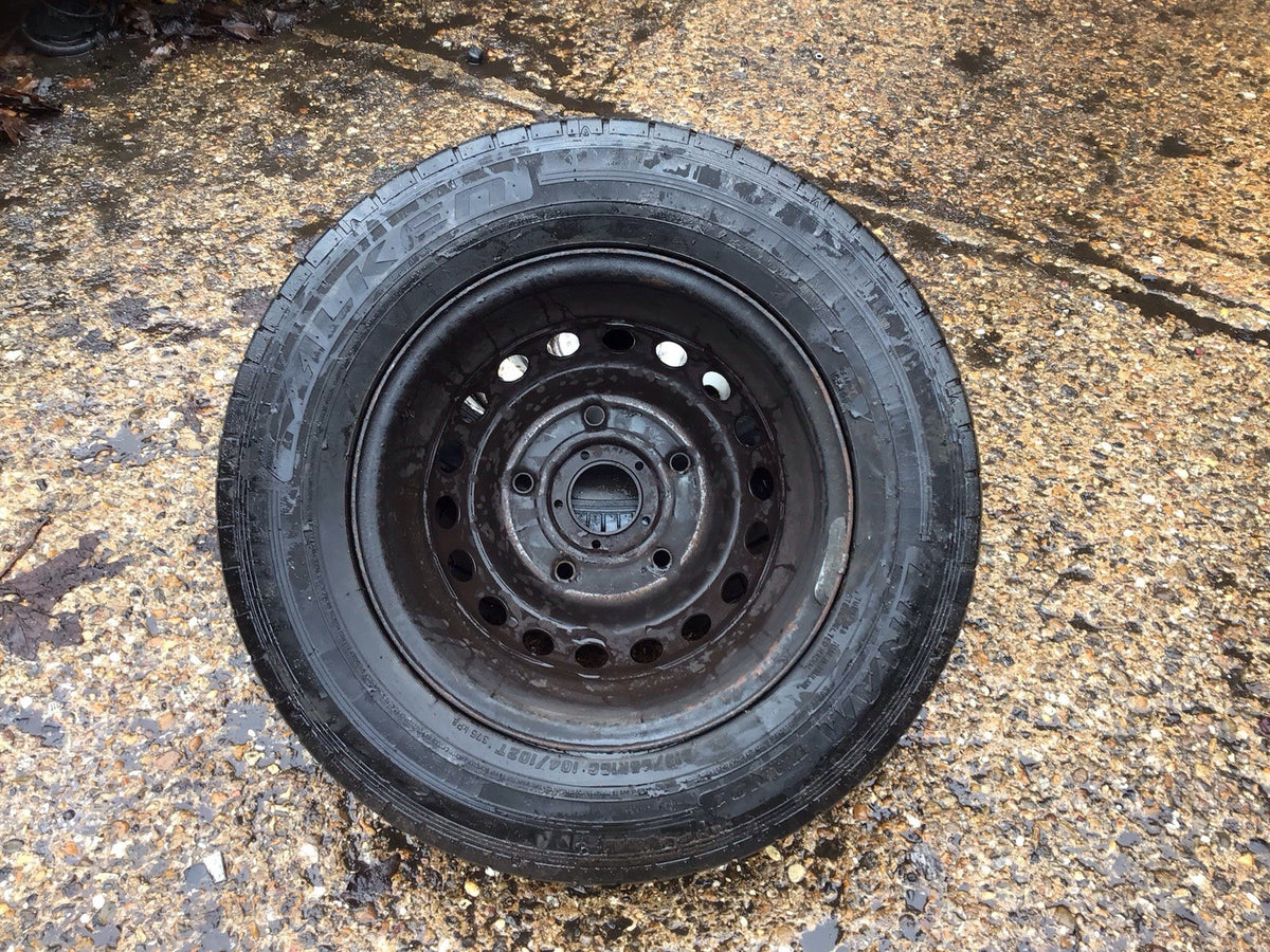 FORD TRANSIT CUSTOM 15" STEEL WHEEL WITH TYRE 215/65R15C BK21 1007 AA5