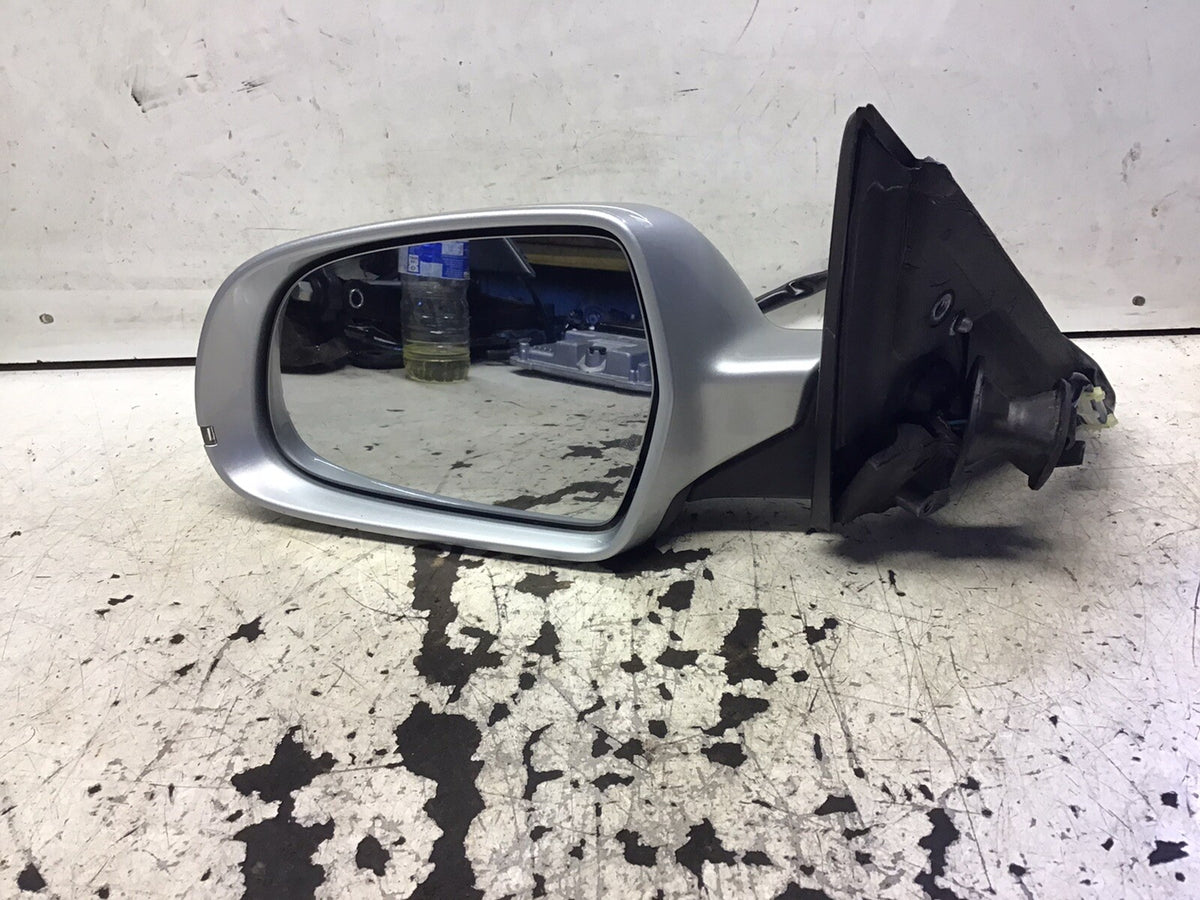AUDI A4 B8 PASSENGER'S SIDE DOOR MIRROR IN METLLIC ICE SILVER LX7W 2008 201210