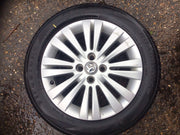 PEUGEOT 207 ALLOY WHEEL 15'' 9686100080 TYRE 205X55X15 2006 20123