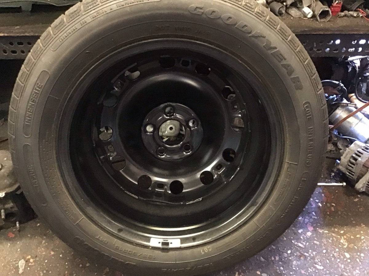 VOLKSWAGEN POLO STEEL WHEEL 15'' SPARE WHEEL 6R0601027 TYRE 185X60X15 2009 20177