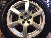 VOLKSWAGEN POLO 6R  ALLOY WHEEL 15" 6R0601025C  TYRE 195X55X15 2009 20174