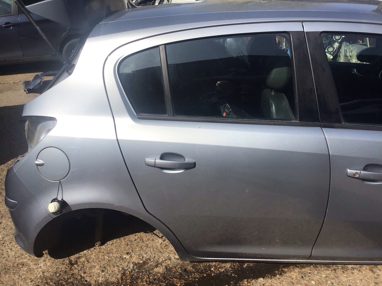 VAUXHALL CORSA D DRIVERS SIDE O/S REAR DOOR IN SILVER LAKE 5 DOOR 2006 20140