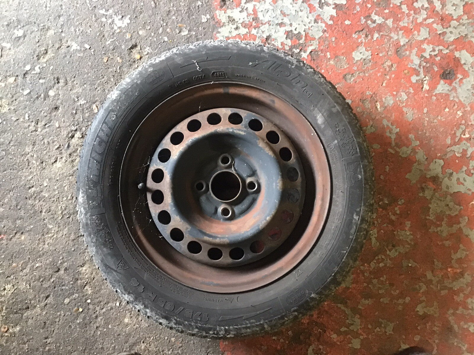HONDA JAZZ MK2  SPARE WHEEL 14''  STEEL RIM TYRE 175X65X14  2002 20080