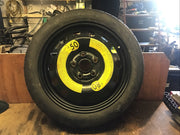 VOLKSWAGEN GOLF MK7 SPARE WHEEL 16'' STEEL RIM TYRE 125X70X16 2160927 2009 20201