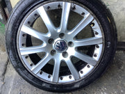 VOLKSWAGEN GOLF MK5 ALLOY WHEEL 17" 1K0601025K WITH TYRE 225X45X17 2002 20083