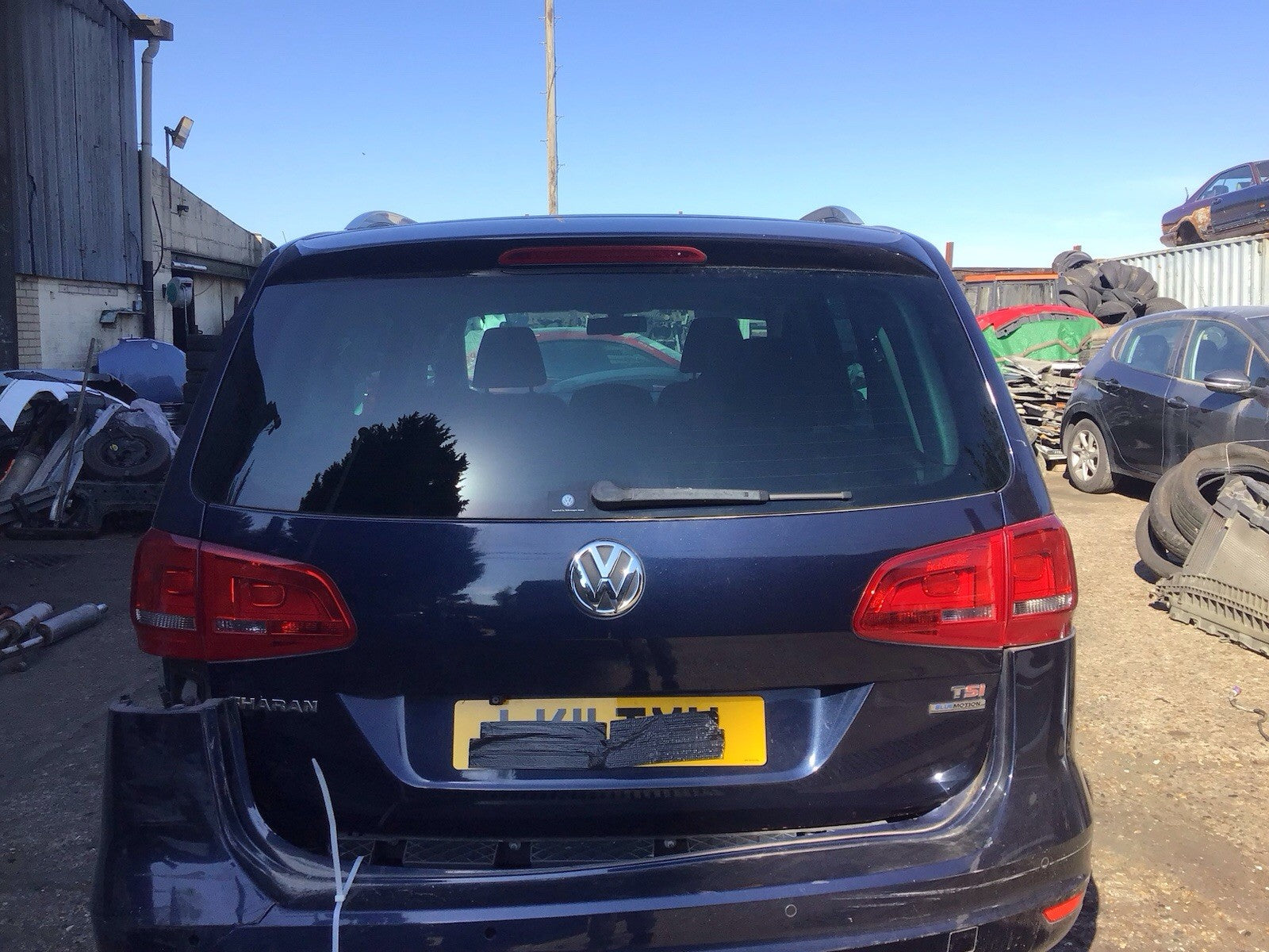 VOLKSWAGEN SHARAN MK2 TAILGATE IN NIGHT BLUE LH5X BARE 2010 20231