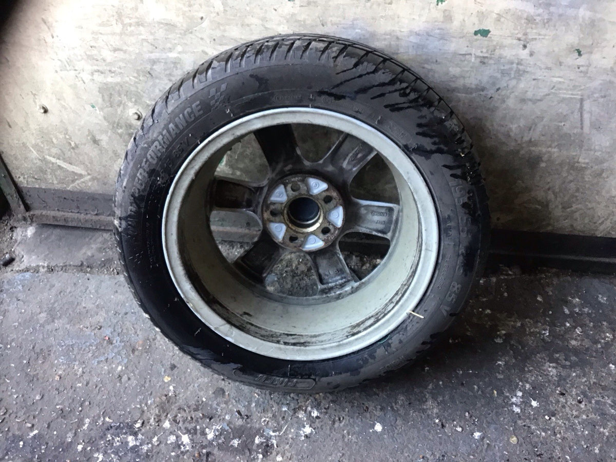 VOLKSWAGEN POLO 9N3 ALLOY WHEEL 15'' 6Q0601025R WITH TYRE 195X55X15 2005 20098