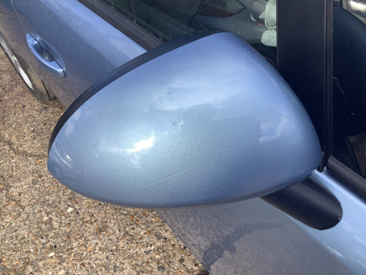 VAUXHALL CORSA D DRIVERS SIDE O/S WING MIRROR CRINAN BLUE Z22R 2006 20142