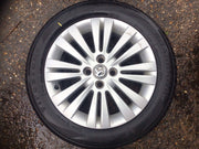 PEUGEOT 207 ALLOY WHEEL 15'' 9686100080 TYRE 205X55X15 2006 20124