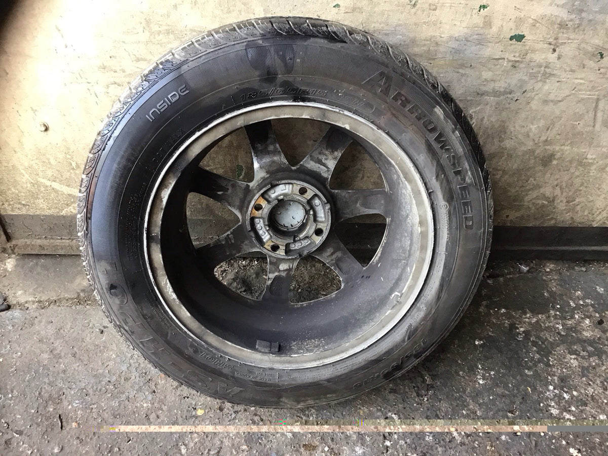PEUGEOT 208 MK1 ALLOY WHEEL 15'' TYRE 185X65X15 9673773577 2012 20196