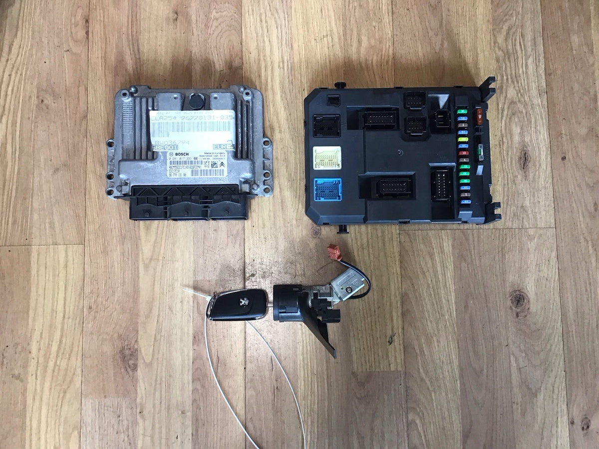 PEUGEOT 207 1.6 HDI ECU KIT 9677013180 0281017333 DIESEL 2009 20120