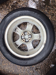 PEUGEOT 207 ALLOY WHEEL 15'' 9686100080 TYRE 205X55X15 2006 201210