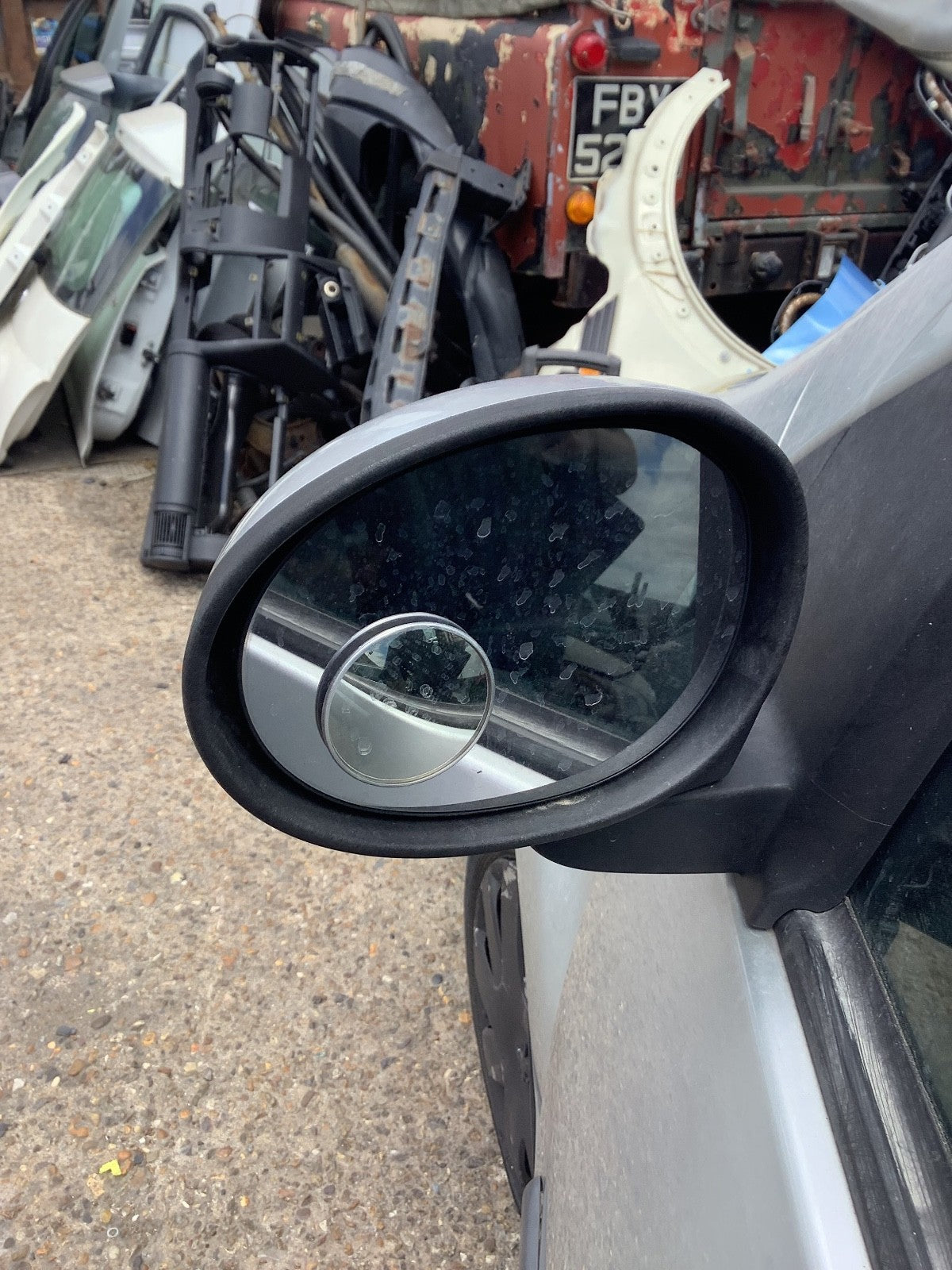 PEUGEOT 107 CITROEN C1 PASSENGER'S SIDE N/S DOOR MIRROR GRIS GALLIUM KTB 05 141
