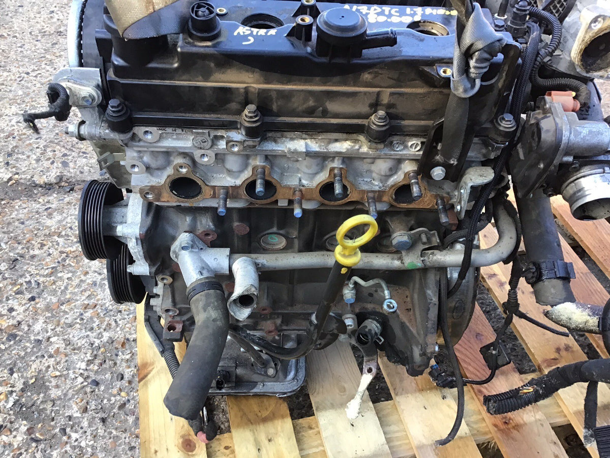 VAUXHALL ASTRA J 1.7 CDTI DIESEL ENGINE  CODE A17DTC 80000 MILES BARE 2010 20157