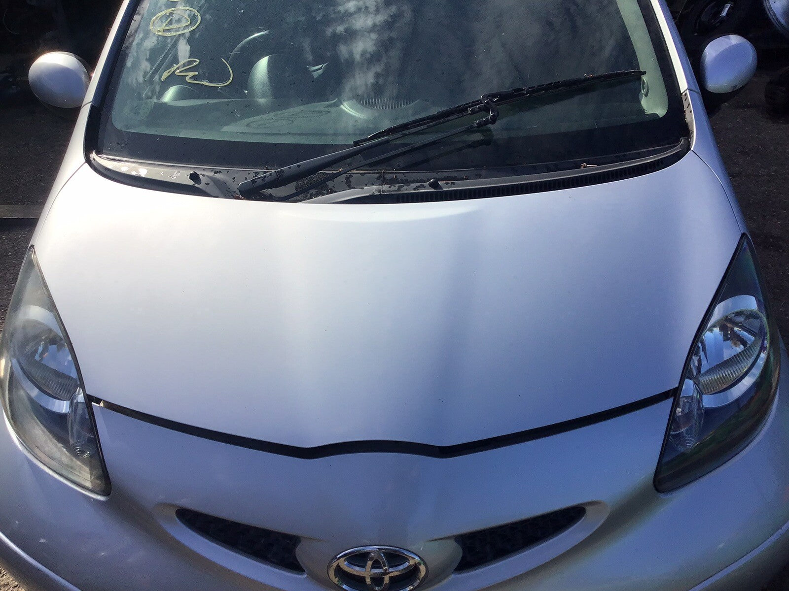 TOYOTA AYGO MK1 BONNET SATIN SILVER CODE 1E7 2005-20140