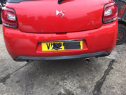 CITROEN DS3 REAR BUMPER ADEN RED PAINT CODE KKN 2010 20153