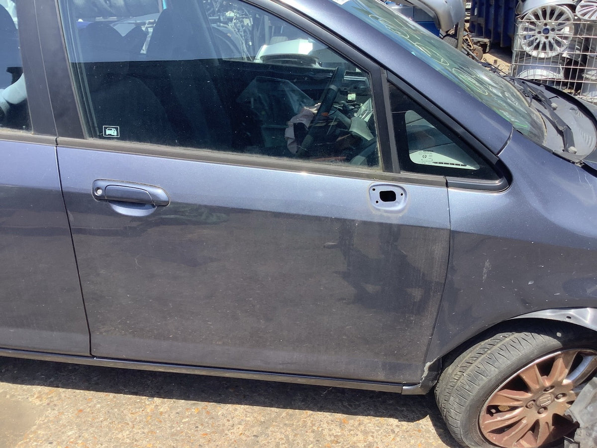 HONDA JAZZ MK2 DRIVERS SIDE FRONT DOOR SPARKLE GREY METALLIC NH684P 2002 20083