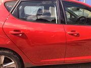 SEAT IBIZA 6J DRIVER'S SIDE O/S REAR DOOR EMOCION RED LS3H 5 DOOR 2008 20174