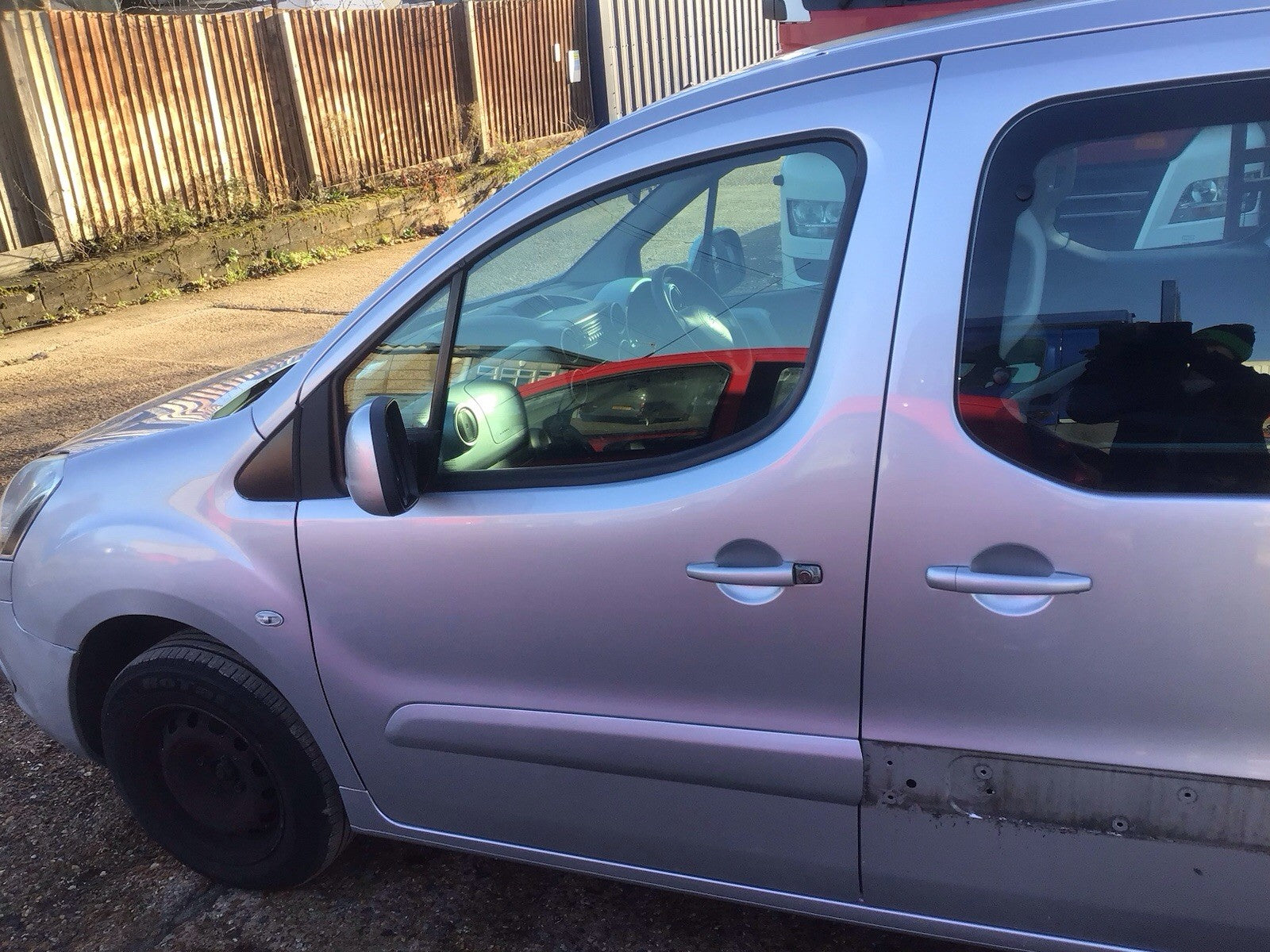 CITROEN BERLINGO MULTISPACE PASSENGER SIDE N/S DOOR EZR ALUMINIUM GREY 2009 20150