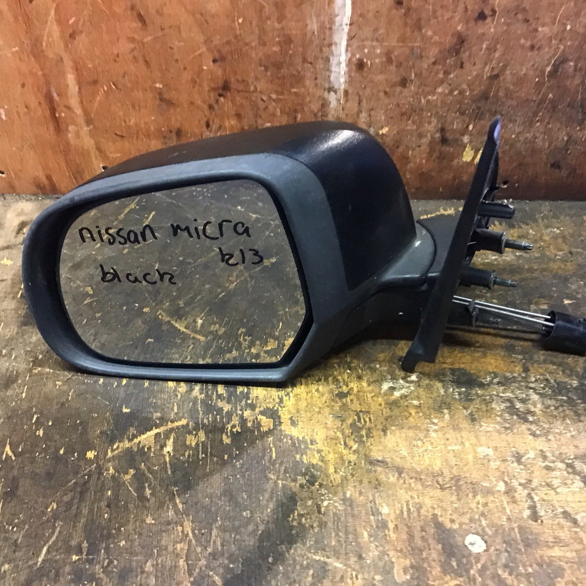 NISSAN MICRA K13  PASSENGER'S SIDE N/S DOOR MIRROR BLACK  07 20107